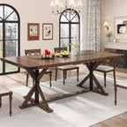 Hlivelood 78 Inch Dining Table for 8 People, Rectangular Kitchen Farmhouse - Image 3