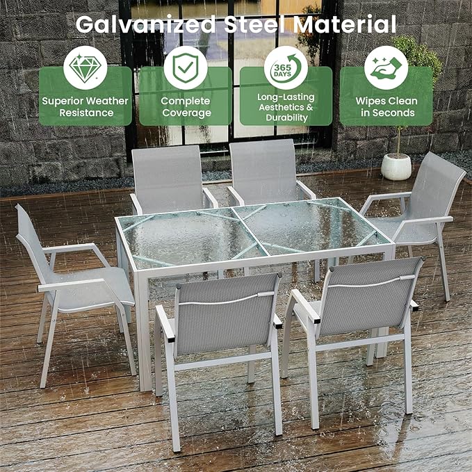 Jocoevol 7 Piece Patio Dining Sets - Image 5