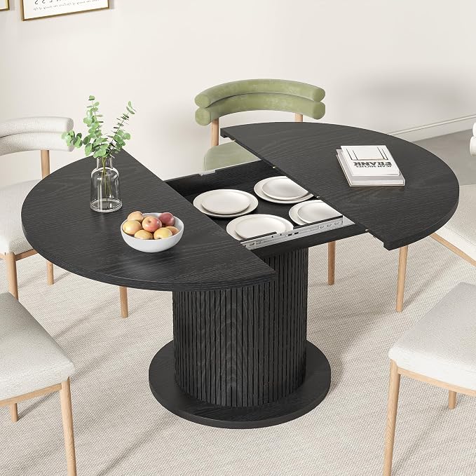 43.3 inch 59 inch Adjustable Size Round Dining Table - Image 5