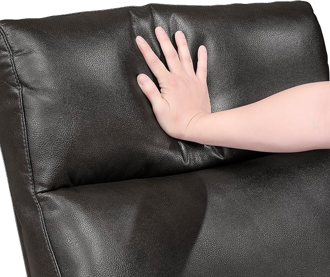 Lexicon Manual Recliner Chair, Faux Leather Reclining Chair, Wall Hugger - Image 17