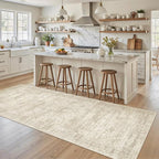 Soalmost Washable Kitchen Runner Rug 3x6 Hallway Entry Rugs Non-Slip, Foldable - Image 3