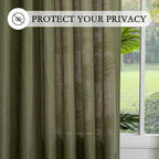 MYSKY HOME Extra Long Sheer Curtains Farmhouse, Sliding Door Curtain - Image 6