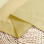 Chyhomenyc Mustard Yellow Sheer Curtains 54 Inches Long, Light Filtering Window - Image 5