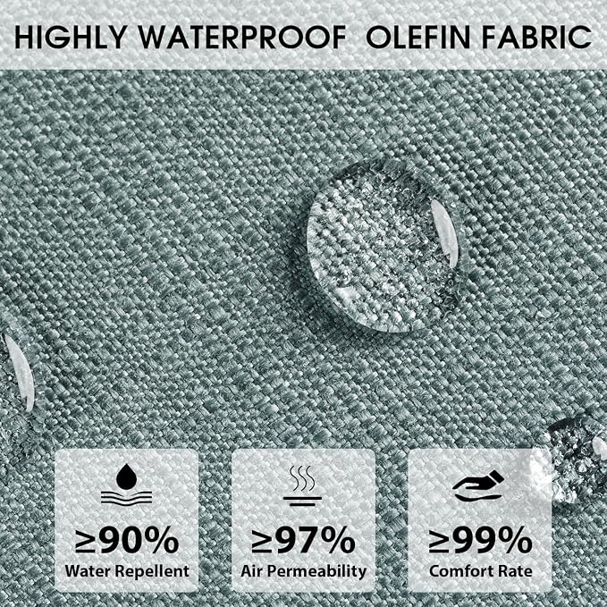 Rocking Chair Cushions with Pillow, Waterproof and Fade-Resistant Thicken - Image 3