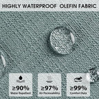 Rocking Chair Cushions with Pillow, Waterproof and Fade-Resistant Thicken - Image 3