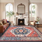 SERISSA 8x10 Washable Non Slip Boho Area Rug - Image 8