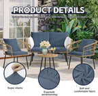 8Pcs Patio Cushion Covers, Outdoor Stretch Cushion Covers, Washable | Stretch - Image 3