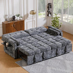 Convertible Sleeper Sofa Bed, 86 Inch Chenille Pull Out Couch - Image 6