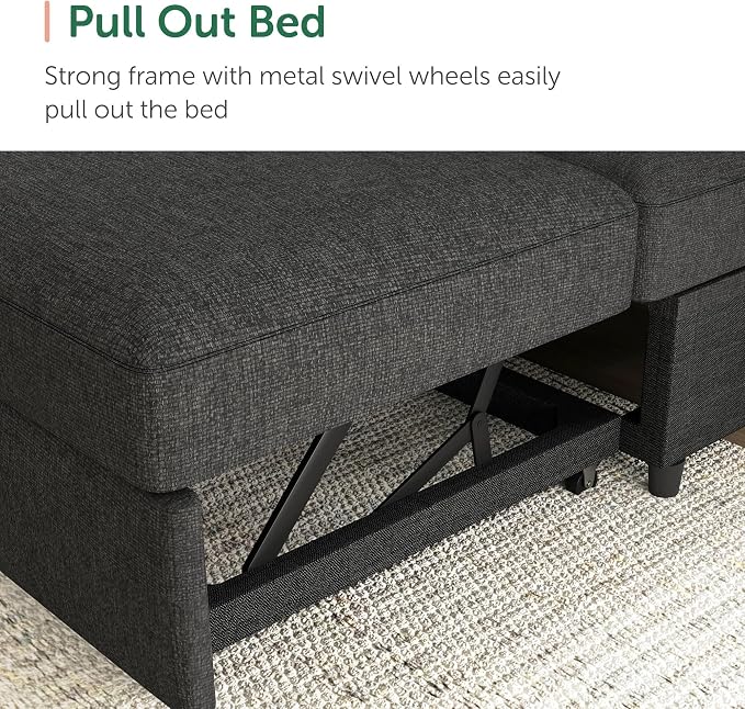 HONBAY Sectional Sleeper Sofa - Image 4