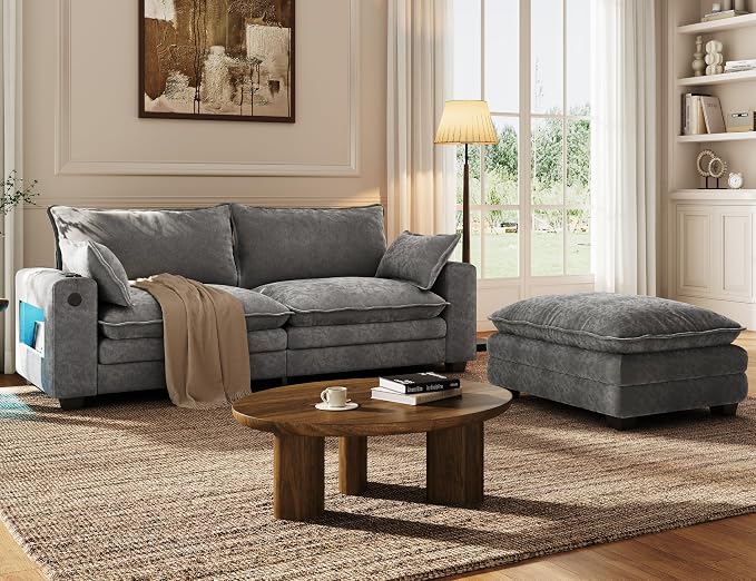 MapleGrace 80" Cloud Loveseat Sofa - Image 9