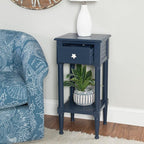 Linon Raleigh Navy Small Accent Table - Image 4