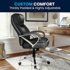 Flash Furniture HERCULES Series Big & Tall 500 lb. Rated Black LeatherSoft - Image 8