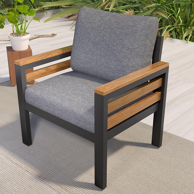 VilroCaz 4-Piece Outdoor Patio Furniture Sectional Sofa Set - Image 9