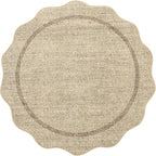 GarveeHome Scalloped Washable Round Rugs Non-Slip Soft Round Rug 4ft | - Image 9