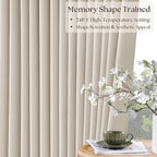 Natural Pinch Pleat Extra Long 120 Inch Blackout Curtains - Image 4