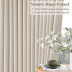 80 Inch Pinch Pleated Linen Black Out Curtains - Image 4