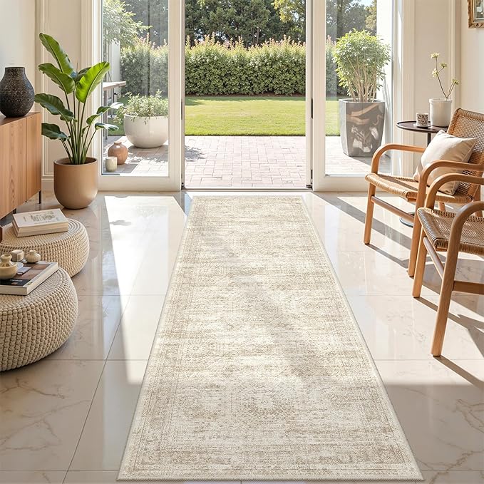 2x8 Runner Rug Non Slip, Washable Hallway Runner Rug, Nursery Room, Soft Runner - Image 3