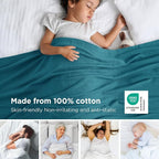 Bedsure GentleSoft 100% Cotton Blanket Queen Size - Image 2