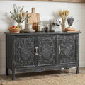 RoyalCraft Buffet Cabinet with Storage, Vintage Solid Wood Sideboard Table by Bringyoubetterlife