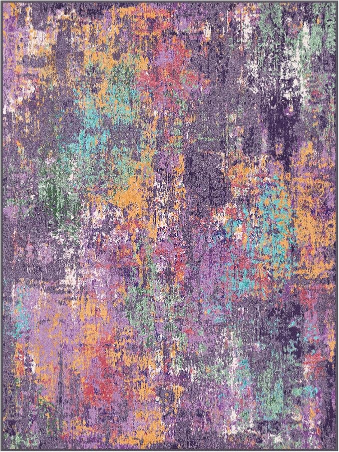 RELEANY Washable 5'x7' Abstract Area Rug - Image 9
