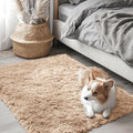 OLANLY 2x2 Machine Washable Small Rug, Soft Fluffy Shaggy Throw Rug by OLANLY