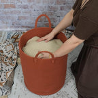 XUANGUO Cotton Rope Laundry Basket Hamper - Image 3