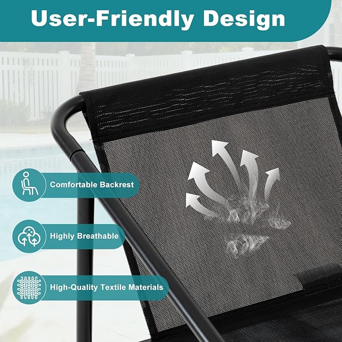 DUMOS 4 Piece Patio Furniture Set，Outdoor Patio Furniture Set - Image 5