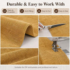 Mini Chenille Linen Blend Upholstery Fabric by the Yard, 57 Inch Wide Soft - Image 5