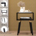 Bme Dinkee Solid Wood Nightstand, Fully Assembled, Without Drawer - Image 4