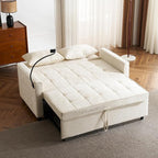 3 in 1 Convertible Sleeper Sofa Bed, 56.9" Small Pull Out Couch Bed - Image 4