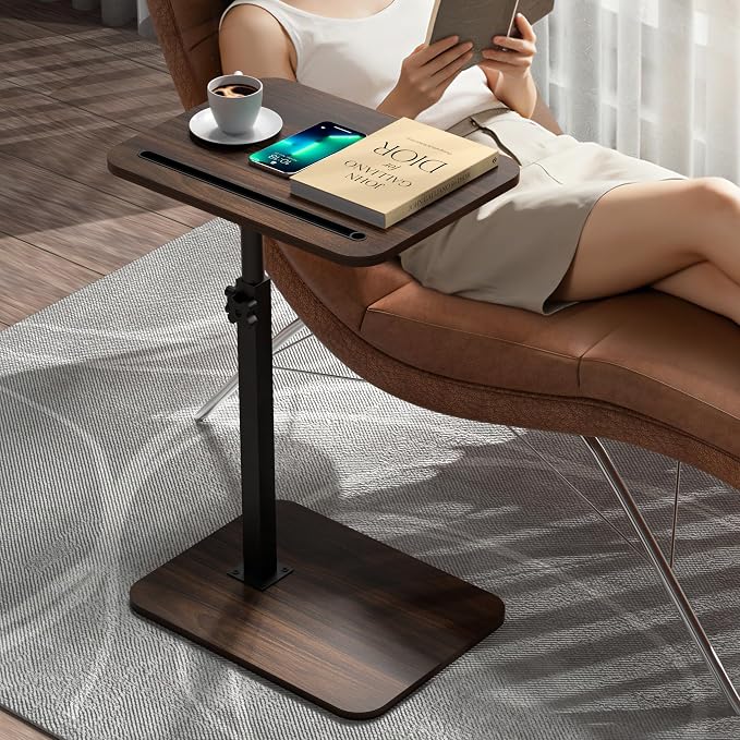 360° Swivel Sofa Side Table for Couch - Image 4