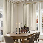 Extra Wide Pinch Pleat 100 x 84 Inch Linen Semi Sheer Curtains 1 Panel | - Image 8