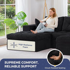 MAXYOYO 104" U Shaped Modular Sectional Sofa - Image 5