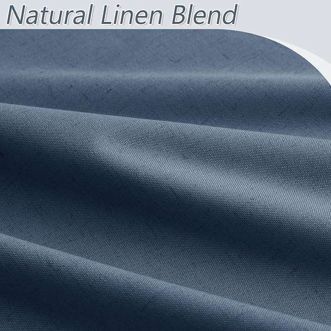 100% Blackout Curtains 96 Inch Length 2 Panels Set - Image 3