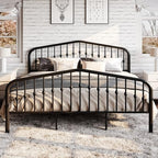 SHA CERLIN King Size Metal Platform Bed Frame - Image 3