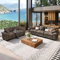 SUNSHINE VALLEY Sofa and Loveseat Set, Oversized Chenille Modular Love seat and by SUNSHINEVALLEY