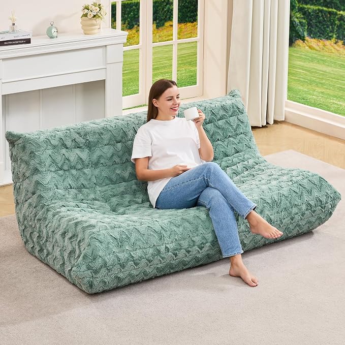 Bean Bag Chairs for Adults Giant Bean Bag Chair Memory Foam BeanBag Chair Bean - Image 3
