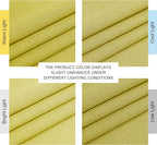 NICETOWN Bright Yellow Linen Curtains 96 inches Long, Grommet Thick Flax Light - Image 8