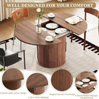 weselon 43"-59" Extendable Round to Oval Dining Table - Image 5