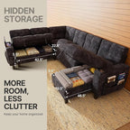 Marsail 110" Sectional Sleeper Sofa - Image 5