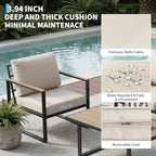 GarveeHome 4-Piece Aluminum Patio Furniture Set - Image 4