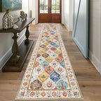 HEBE Hallway Runner Rug 2'x10', Washable Non Slip Kitchen Rug Runner | Soft - Image 8