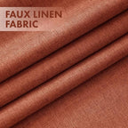 MIULEE Fall 100% Blackout Linen Curtains - Image 3