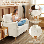 Urhanherry 47" Small Sofa Couch, Soft Chenille loveseat Mini Couch - Image 4