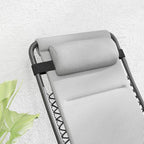 Outsunny Zero Gravity Chairs Set of 2, Reclining Folding Zero Gravity Lounge - Image 8