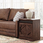 WAMPAT 24.3-inch Tall Farmhouse End Table by WAMPAT