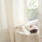 BGment Linen Kitchen Window Curtains Over Sink, 36 Inch Length Cafe Drapes | - Image 8