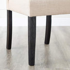 Roundhill Furniture Leviton Solid Wood Tufted Parsons Dining Chairs - Image 6