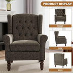Pia Ricco High Back Floral Accent Chair - Image 3