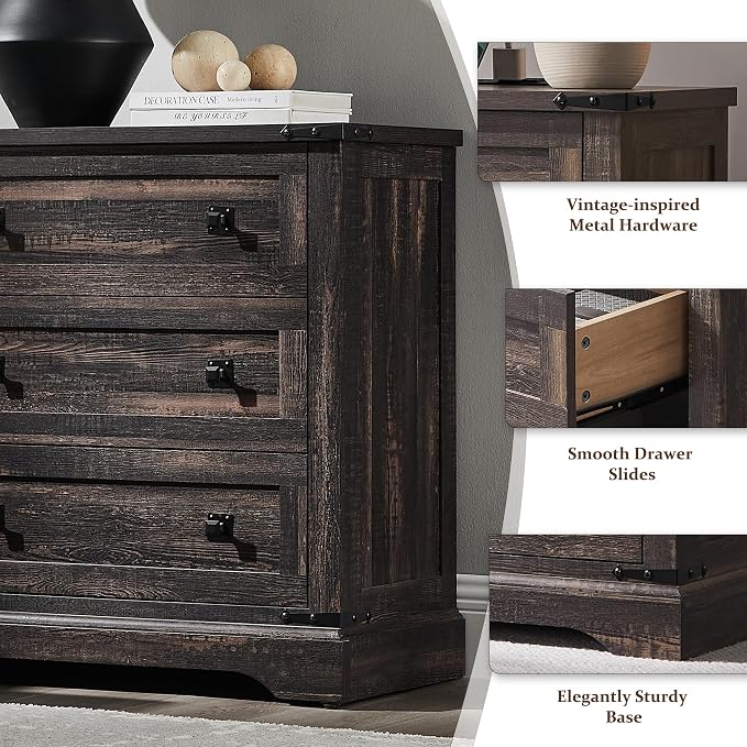 T4TREAM 32" Farmhouse Nightstand - Image 6